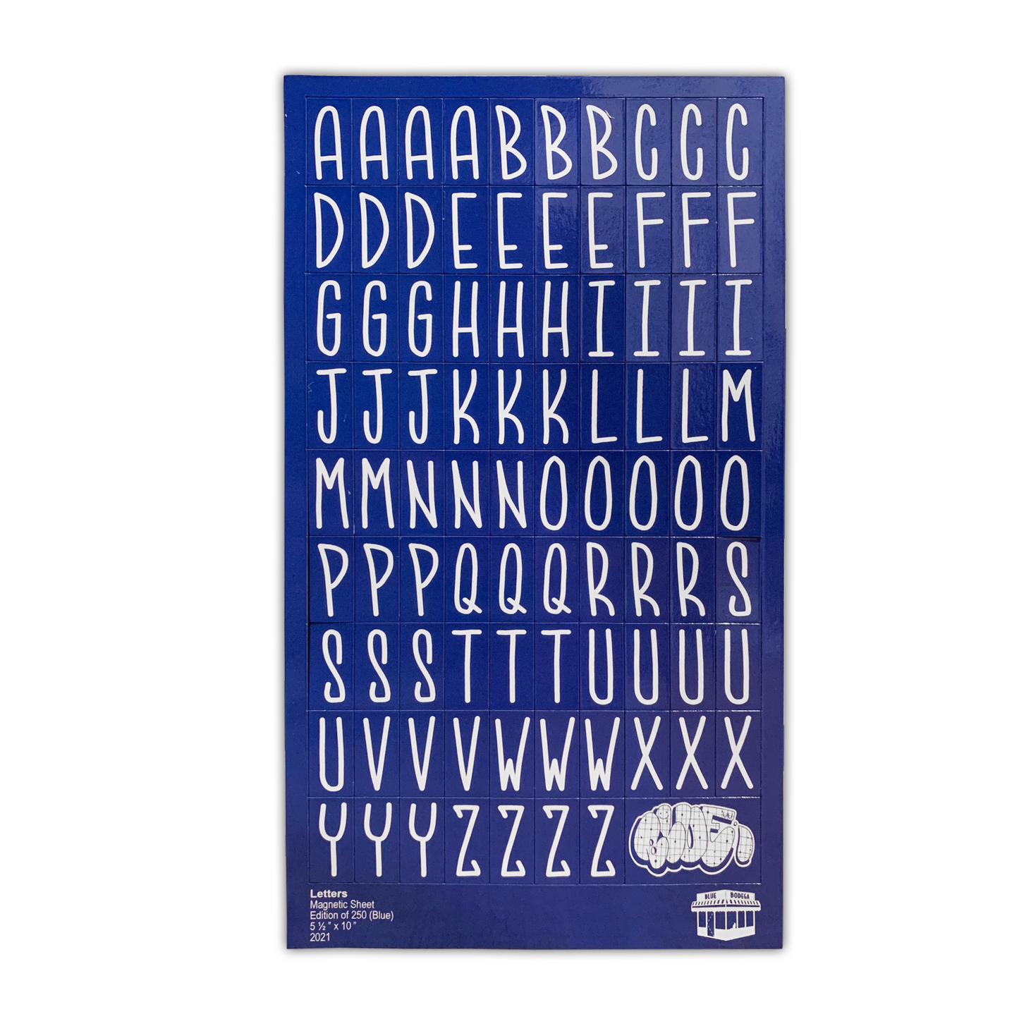 Letters' Magnets – Blue Bodega